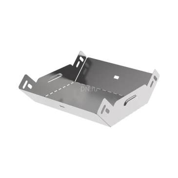 Поворот вертикальный внутренний IEK ESCA 3 PN-90 50х200 90гр для кабельного лотка, корпус - сталь, цвет - светло-серый ES3-PN-90-050-200-06