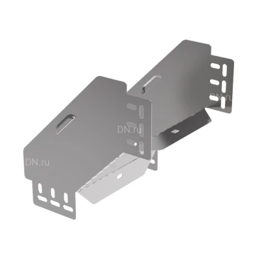 Поворот вертикальный внешний IEK ESCA 3 PV-90 100х200 90гр для кабельного лотка, корпус - сталь, цвет - светло-серый ES3-PV-90-100-200-06