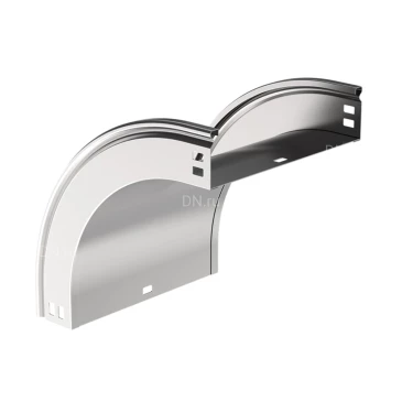 Поворот вертикальный внешний плавный IEK ESCA CPV41 90гр 50х300 для кабельного лотка, тип В20, корпус - сталь, цвет - светло-серый CPV41-0-90-050-300