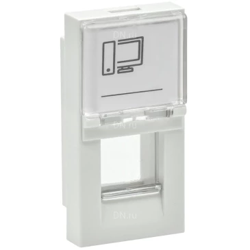 Панель лицевая Keystone IEK PRIMER 1 модуль, цвет - белый PR-KK40D-PLK-0-1-K01