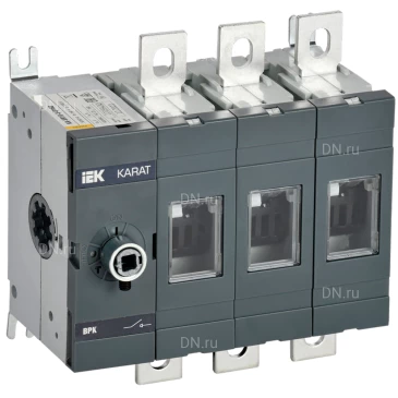 Выключатель-разъединитель IEK KARAT ВРК 3P, рабочий ток 200А, стандартное исполнение, без рукоятки управления KA-VR10-3-0200