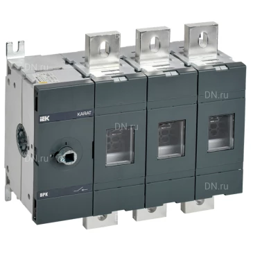 Выключатель-разъединитель IEK KARAT ВРК 3P, рабочий ток 1000А, стандартное исполнение, без рукоятки управления KA-VR10-3-1000