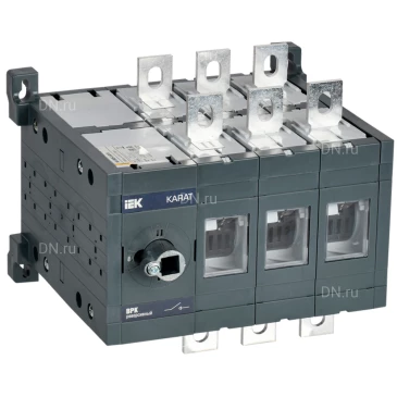 Выключатель-разъединитель IEK KARAT ВРК 3P, рабочий ток 315А, реверсивное исполнение, без рукоятки управления KA-VR20-3-0315
