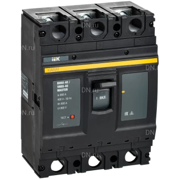 Выключатель-разъединитель IEK KARAT ВН88-40 MASTER 3P, рабочий ток 800А KAM-VN60-3-0800