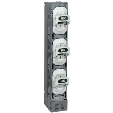 Предохранитель-выключатель-разъединитель IEK ПВР-1 вертикальный, рабочий ток 400А, расстояние между шинами 185мм, с пофазным отключением SPR20-3-1-400-185-100
