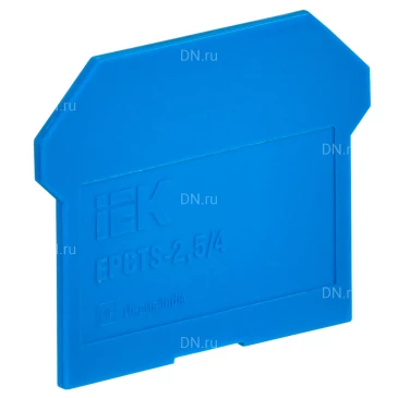 Заглушка IEK ARMAFIX CTS 2.5/4мм² для колодки клеммной, материал - пластик, цвет - синий YCT10-00-K07-002-ZGL
