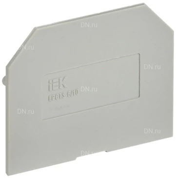 Заглушка IEK ARMAFIX CTS 6/10мм² для колодки клеммной, материал - пластик, цвет - серый YCT10-00-K03-006-ZGL