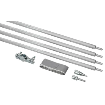 Комплект заземления IEK 6/16 безмуфтовое, диаметр стержня - 16мм, глубина очага заземления - 6мм, материал - горячеоцинкованная сталь ZKZ11-14-016-06