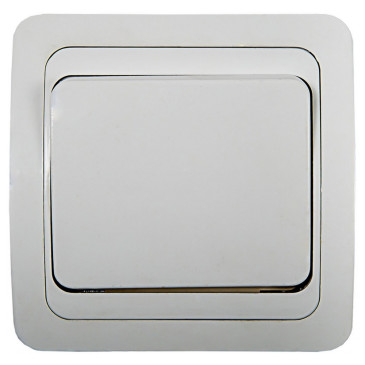 Выключатель одноклавишный IN HOME Classico скрытой установки, номинальный ток - 10 А, степень защиты IP20, цвет - белый