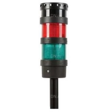 Колонна светосигнальная INNOCONT TL70B-220-RG-455 диаметр - 70мм, постоянное свечение, с зуммером, цвет - красный/зеленый, 220В, IP65