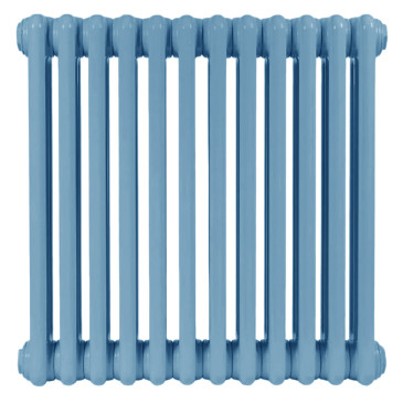 Радиатор стальной трубчатый IRSAP Tesi 6 высота 200 мм, 27 секций, присоединение резьбовое - 1/2″, подключение - боковое T02, теплоотдача 1296 Вт, на ножках, цвет - нежно-голубой