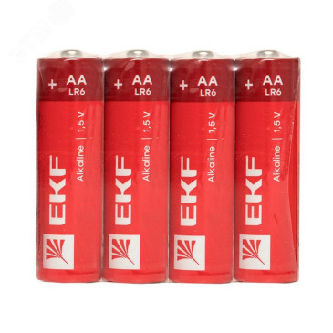 Батарейки алкалиновые  EKF PROxima количество - 4SR, размер - AA, емкость - 2820 Ач