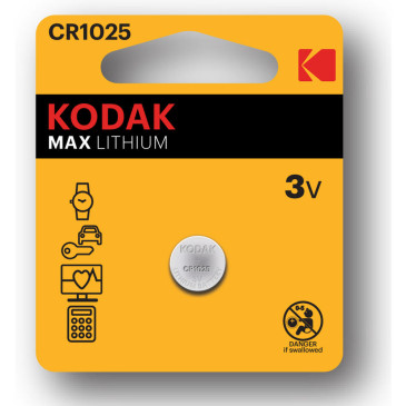 Батарейка KODAK Max Lithium количество - 1, размер - CR1025