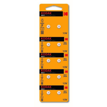 Батарейки KODAK Max Button Cell количество - 10, размер - LR59