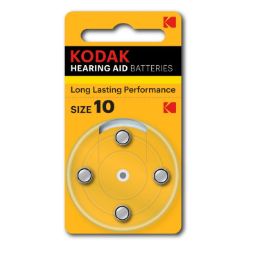 Батарейки KODAK MAX Hearing Aid количество - 4, размер - ZA10