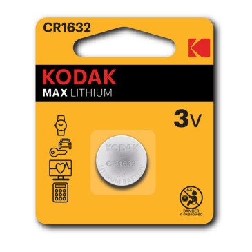 Батарейка KODAK Max Lithium количество - 1, размер - CR1632