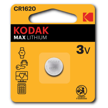 Батарейка KODAK MAX Lithium количество - 1, размер - CR1620