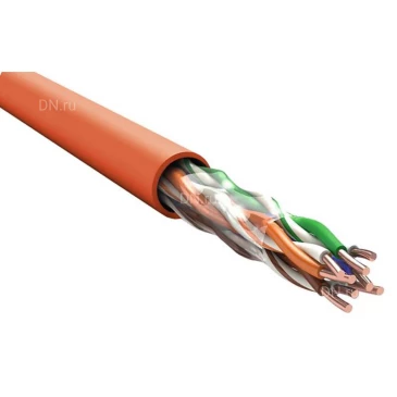 Витая пара ITK U/UTP 4х2х0.52 нг(А)-FRLSLTx, категория - 5E, количество пар - 4, цвет - оранжевый, длина кабеля - 305м LC1-C5E04-197