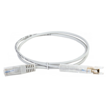 Патч-корд ITK 110-RJ45 24AWG 1 пара, длина кабеля - 2 м, категория - 5Е, материал оболочки - ПВХ, цвет - серый