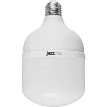 Лампа светодиодная JazzWay PLED-HP-T135 матовая, мощность - 65 Вт, цоколь - E27/E40, световой поток - 5500 лм, цветовая температура - 6500 K, форма - цилиндрическая