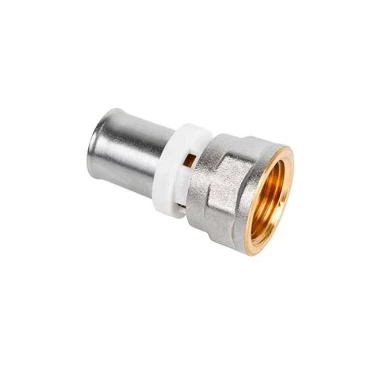 Муфта K-flex SOLID Ду32x1″ Ру10 для металлопластиковых труб, корпус - латунь CW617N, уплотнение - EPDM, присоединение - компрессионное/внутренняя резьба