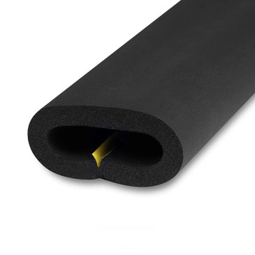 Трубка теплоизоляционная K-flex ST/SK 19x114 Дн114 самоклеящаяся, материал — вспененный каучук, толщина — 19 мм, длина — 2 м, цвет — черный