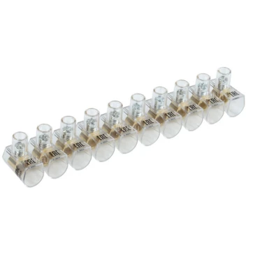 Зажим IEK КЗВИ UZVK-25-10 25мм2 (10х1) винтовой, концевой, изолированный, упаковка - 5шт. UZVK-25-10