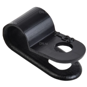 Скоба крепежная IEK диаметр - 5.7мм, цвет - черный, материал - нейлон, упаковка - 50шт. USK11-05-050-K02