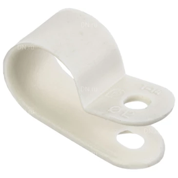 Скоба крепежная IEK диаметр - 12.1мм, цвет - белый, материал - нейлон, упаковка - 50шт. USK11-12-050-K01