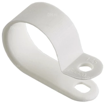 Скоба крепежная IEK диаметр - 19.4мм, цвет - белый, материал - нейлон, упаковка - 50шт. USK11-20-050-K01