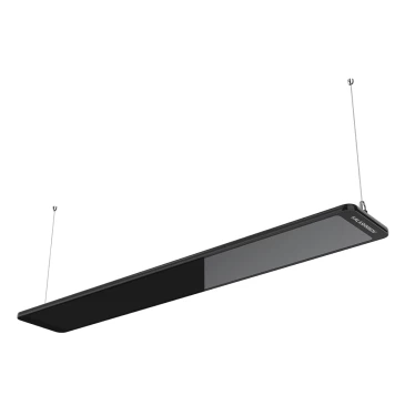 Обогреватель инфракрасный KALASHNIKOV KIRH-GSB-E05-12 электрический, мощность - 0.5кВт, площадь обогрева - 5-10м2, IP54, 220В, цвет - черный