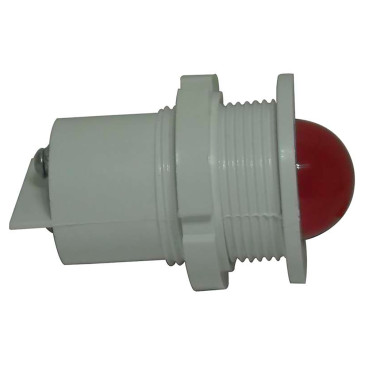 Лампа сигнальная Каскад-Электро СКЛ 11А-К-2-220 диаметр отверстия – 27 мм, LED 220В, IP54, цвет – красный