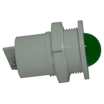 Лампа сигнальная Каскад-Электро СКЛ 11А-Л-2-220 диаметр отверстия – 27 мм, LED 220В, IP54, цвет – зеленый