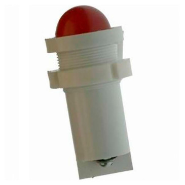 Лампа сигнальная Каскад-Электро СКЛ 14А-К-2-220 диаметр отверстия – 22 мм, LED 220В, IP54, цвет – красный