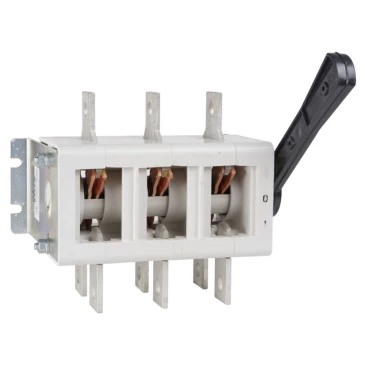 Рубильник КЭАЗ ВР32-37 400 А трехполюсный на 2 направления, с несъемной рукояткой, без дугогасительной камеры 103397