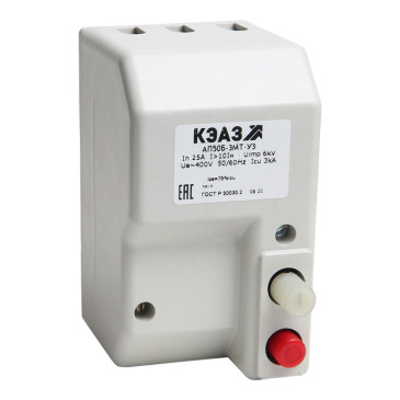 Автоматический выключатель двухполюсный КЭАЗ АП50Б-2МТ 25 А, сила тока 25 A