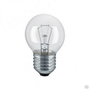 Лампа накаливания КЭЛЗ ДШ, мощность - 40 Вт, цоколь - E27, световой поток - 390 лм