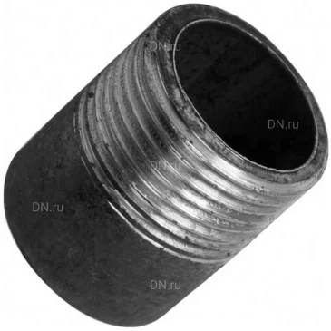 Резьба Китай 1/2″ Ду15 Ру16 L=30мм, материал - сталь 20, ГОСТ 3262-75 Резьба Китай 1/2″ Ду15 Ру16 L=30мм, материал - сталь 20, ГОСТ 3262-75