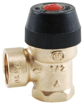 Клапан предохранительный мембранный OR 485 1/2″ Ду15-15 Ру10 Рпг=2,5 бар, корпус - латунь, уплотнение - EPDM, Тмах - 115 °С