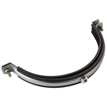 Хомут Россия NHV01251 Ду125 для воздуховода, с резиновым профилем (гайка), материал корпуса - оцинкованная сталь, упак. 80шт