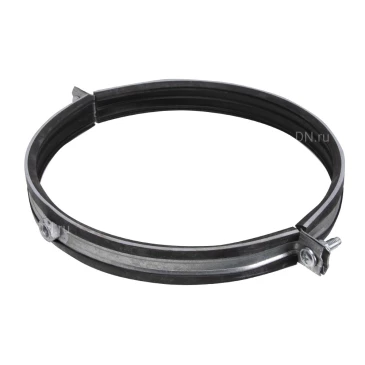 Хомут SHUFT NHV01801SH Ду180 для воздуховода, с резиновым профилем (гайка), материал корпуса - оцинкованная сталь