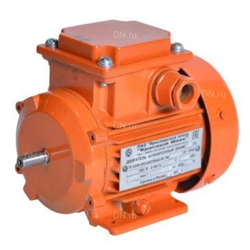 Электродвигатель общепромышленный Красный Маяк 5А50МB2, напряжение 220/380В, мощность 0.12 кВт, частота вращения ~ 2760 об/мин, исполнение IM1081