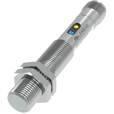 Датчик емкостный LANBAO CR12XCF04DPOY-E2 резьбовой, монтаж - заподлицо, расстояние срабатывания - 4мм, тип выходного сигнала - PNP NO, соединение - разъем M12, материал корпуса - пластик, IP67