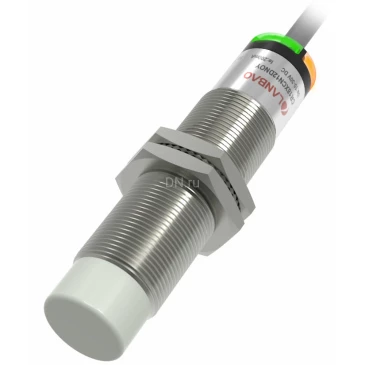 Датчик емкостный LANBAO CR18XCN12DPRY резьбовой, монтаж - незаподлицо, расстояние срабатывания - 12мм, тип выходного сигнала - PNP NO+NC, соединение - кабель 2м, материал корпуса - латунь никелированная, IP67