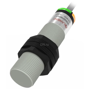 Датчик емкостный LANBAO CR18XSCF08DNCY резьбовой, монтаж - заподлицо, расстояние срабатывания - 8мм, тип выходного сигнала - NPN NC, соединение - кабель 2м, материал корпуса - пластик, IP68