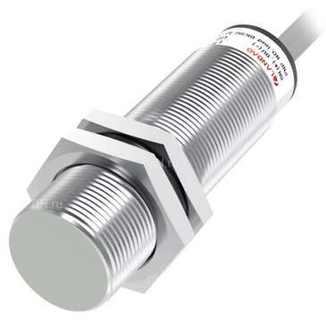 Датчик индуктивный LANBAO LR18XCF05LUM резьбовой, монтаж - заподлицо, расстояние срабатывания - 5мм, соединение - кабель, материал корпуса - латунь никелированная, IP67