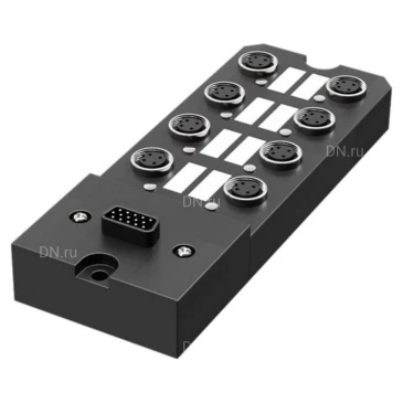 Коробка распределительная LANBAO DB080803-0-DP разъем M8, 3 pin, 8 отверстий, длина кабеля - D-SUB адаптер, PNP-выход