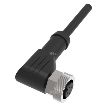 Кабель соединительный LANBAO QE12-N4G5 угловой разъем, 4 pin, кабель 5м, 250В, IP67