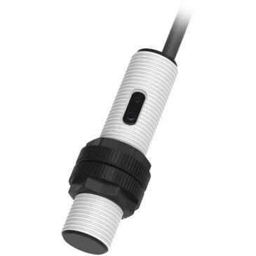 Датчик оптический LANBAO PR12S-BC15DPO, цилиндрический корпус, диффузный, выход PNP, питание - 12-24В, кабель - 2м, IP67, расстояние срабатывания - 150мм, материал корпуса - пластик