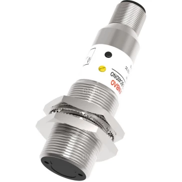 Датчик оптический LANBAO PR18-BC40DPR-E2, цилиндрический корпус, диффузный, выход PNP, питание - 12-24В, разъем M12, IP67, расстояние срабатывания - 400мм, материал корпуса - латунь никелированная